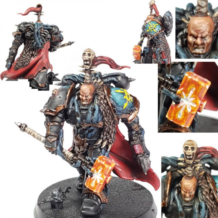 Black Legion Chaos Space Marine Lord with Thunderhammer