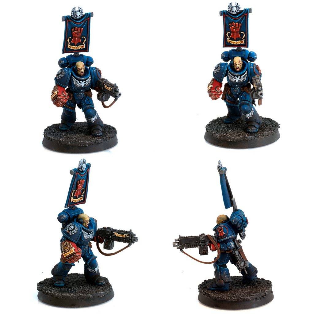 Crimson Fists Lieutenant Montage