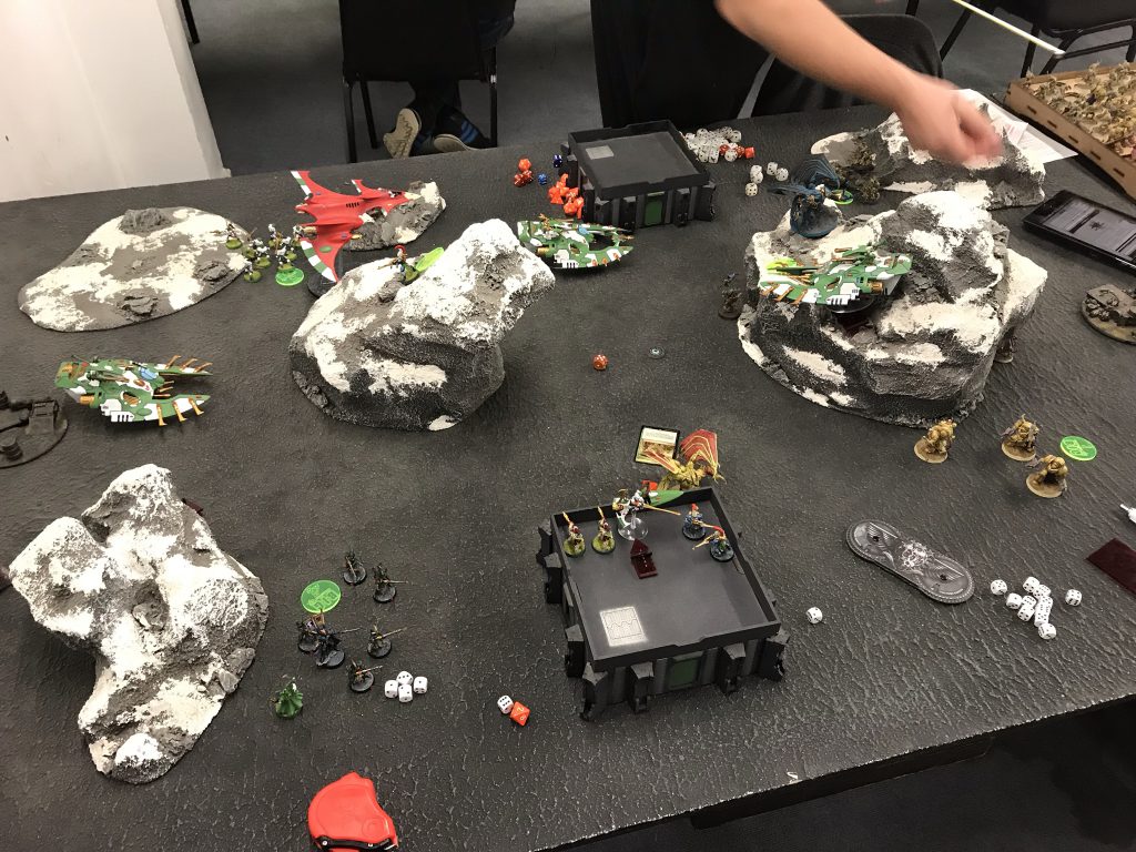 My stuff is still dying, but the game is sewn up.