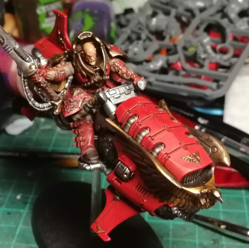 A Custodes Jetbike Captain
