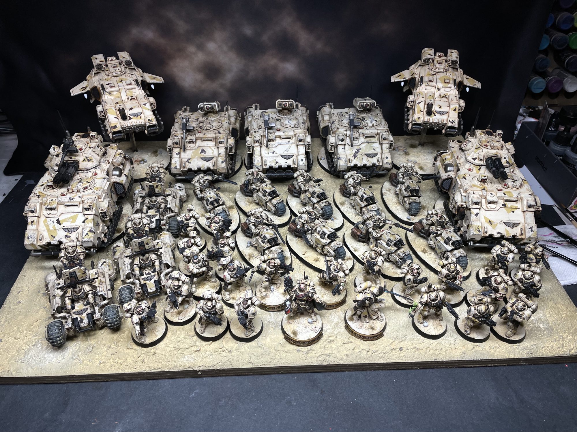 Blood Angels Forward Ops Force in Ossian Suppression Pattern Camo - Credit: Colin Ward