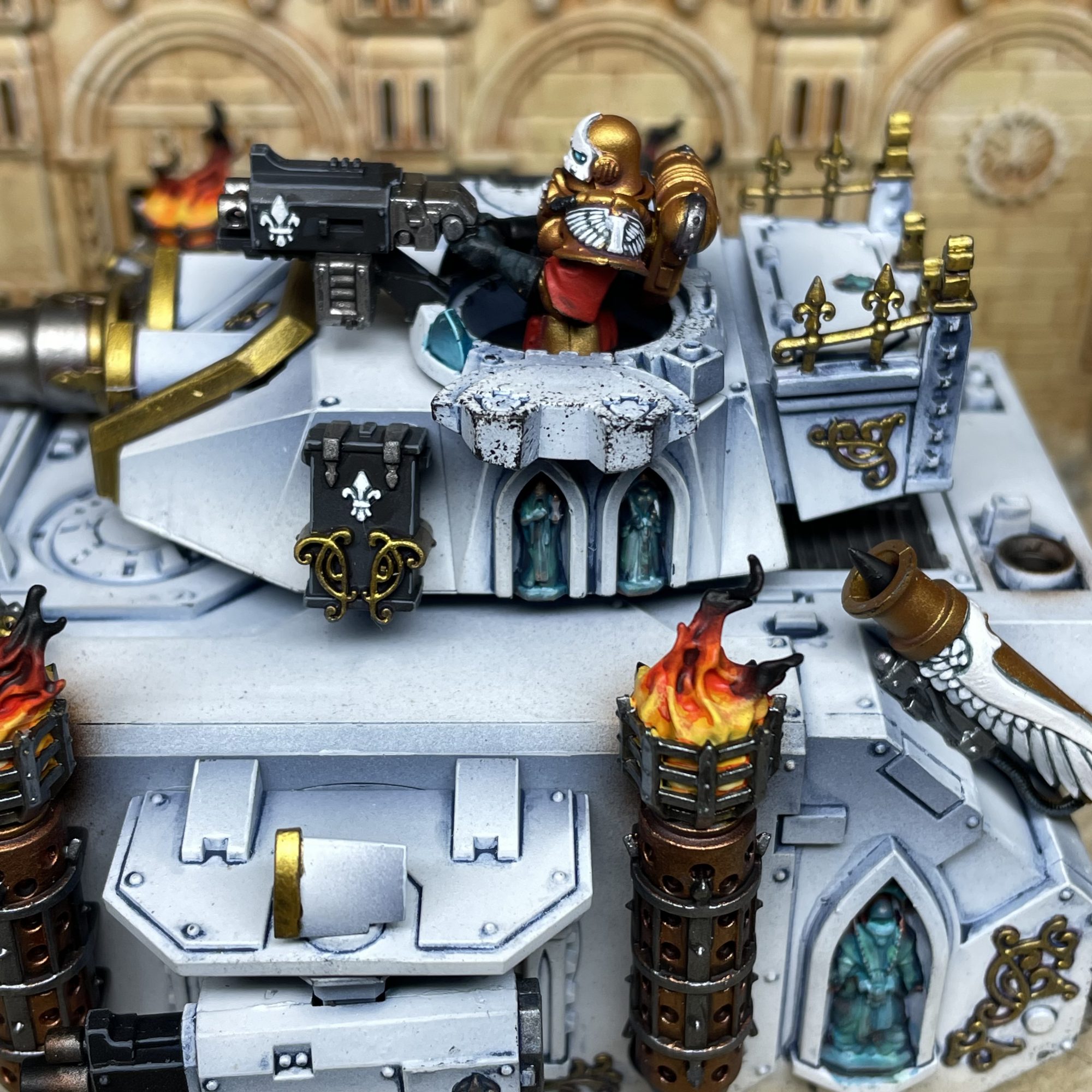 Adepta Sororitas Castigator Battle Tank - Order of the Gilded Cilice - Credit: Colin Ward