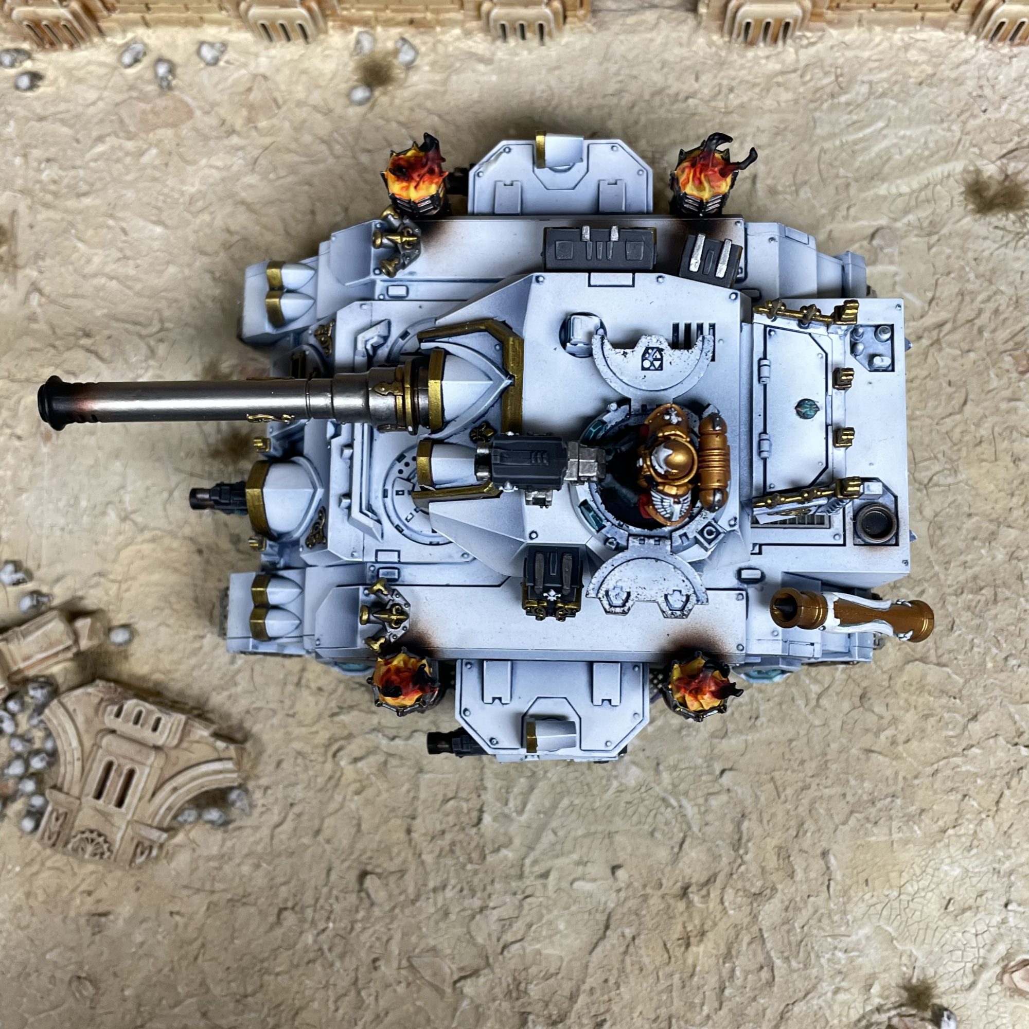 Adepta Sororitas Castigator Battle Tank - Order of the Gilded Cilice - Credit: Colin Ward