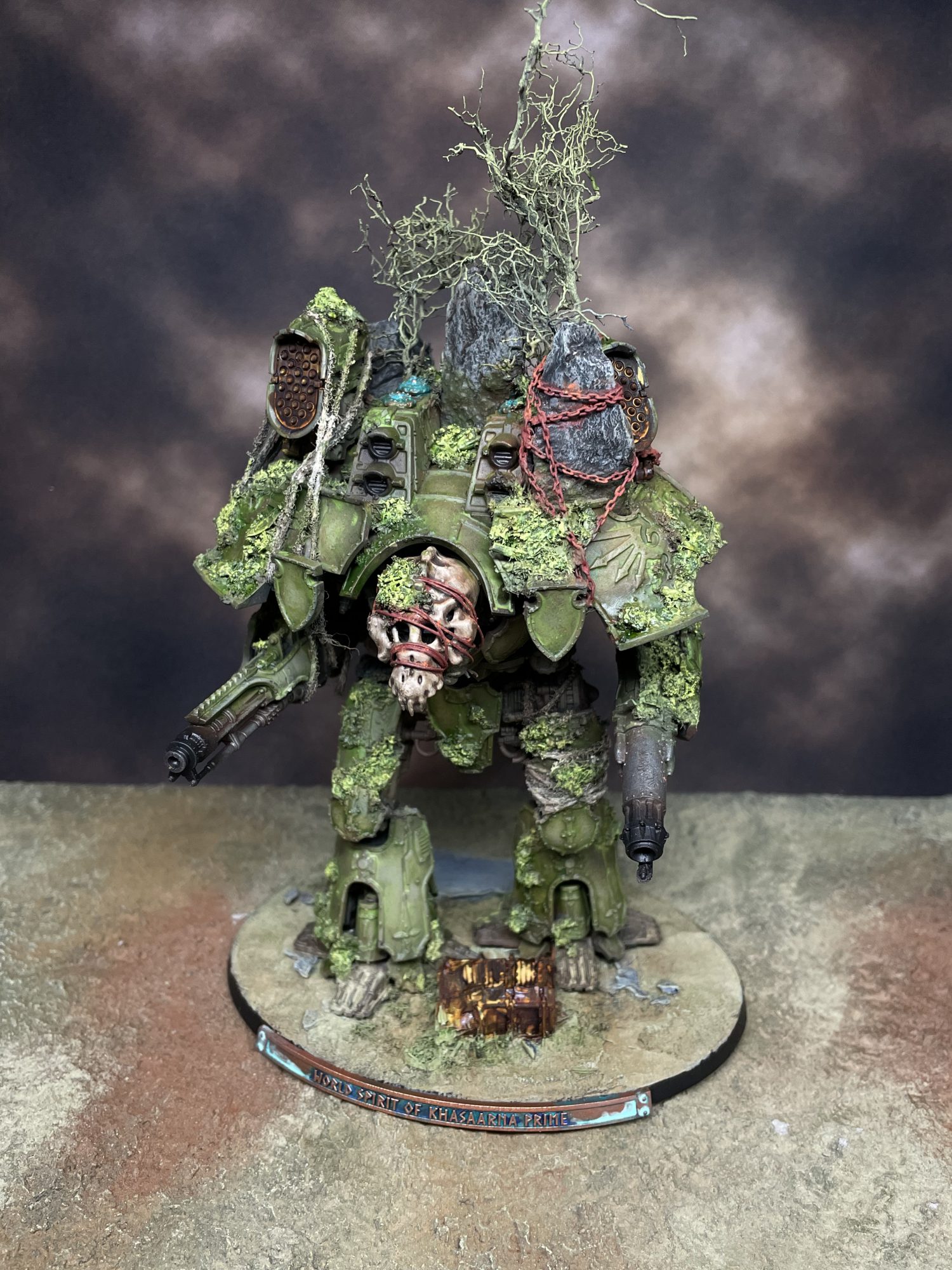 Utu-Shamash - World Spirit of Khasaarna Prime. Freeblade Warlord Titan for Adeptus Titanicus - Credit: Colin Ward