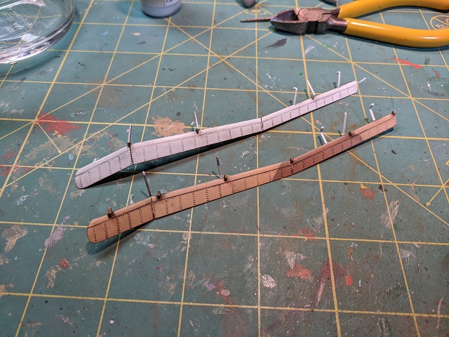 Model Stuka ailerons post oil-wash