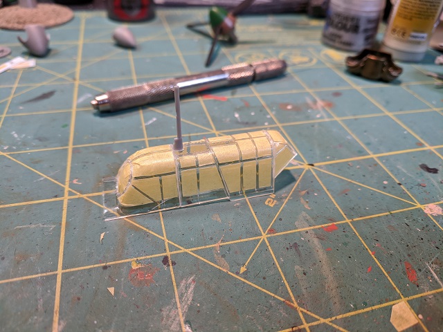 Model Stuka canopy prep