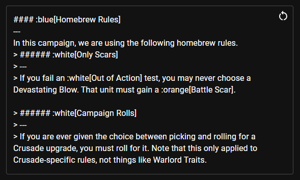 Administratum - Homebrew Source