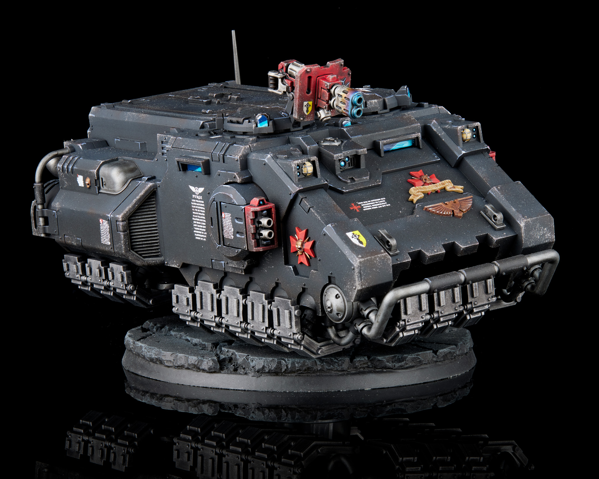 Black Templar Impulsor armed with a multi-melta