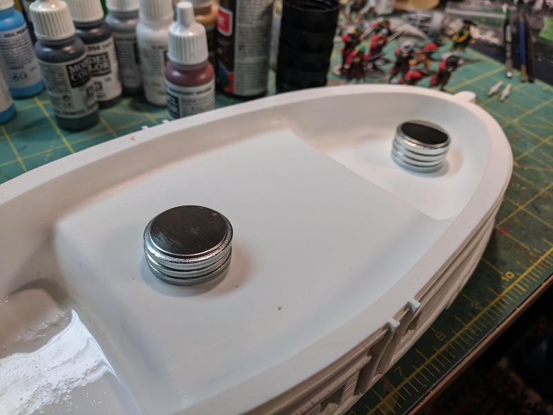 Mast sockets for Blood & Plunder Brigantine