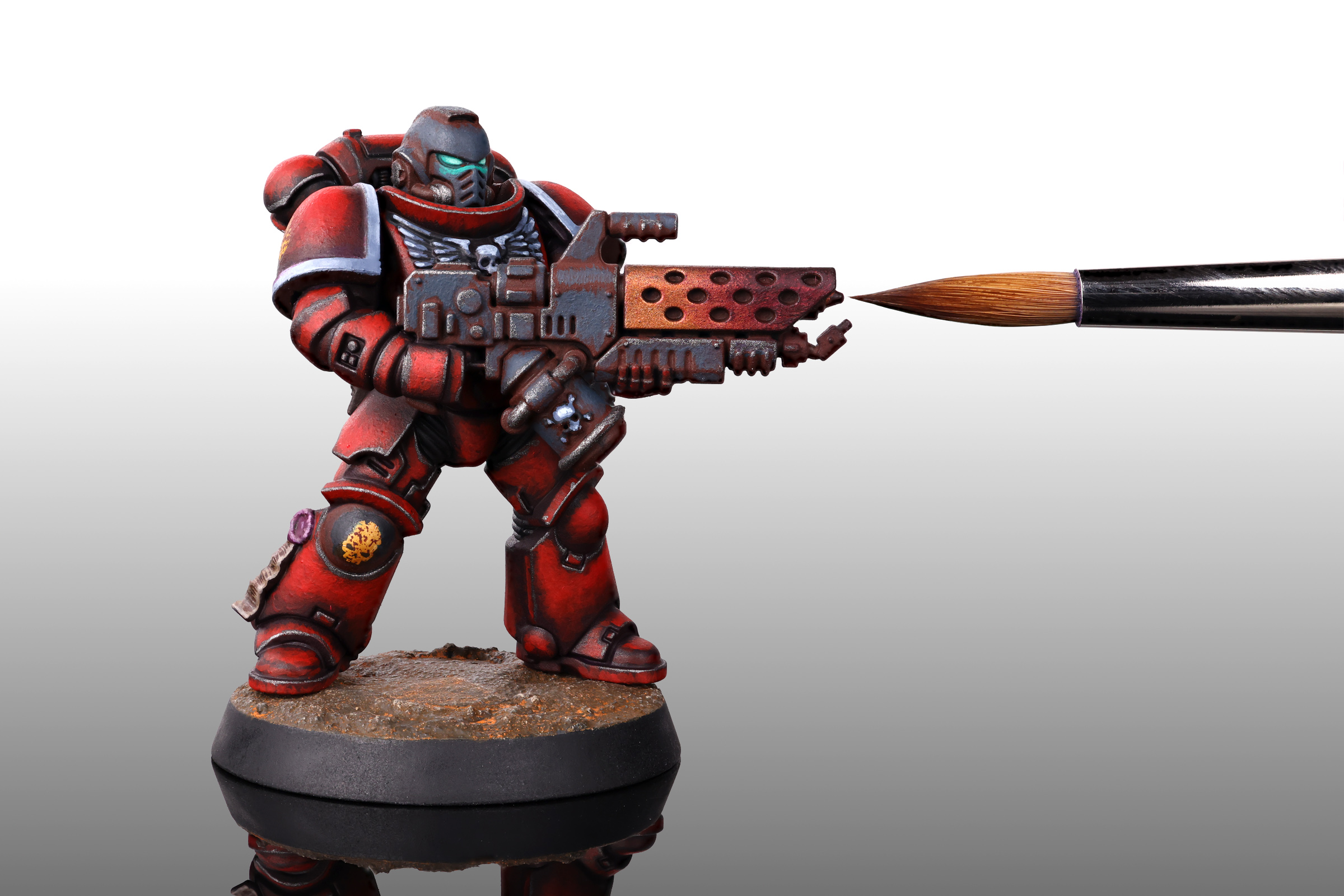 Infernus Marines with Artis Opus Series S Size 5 Brush