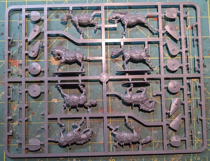 Victrix Norman Cavalry horse and shield sprue