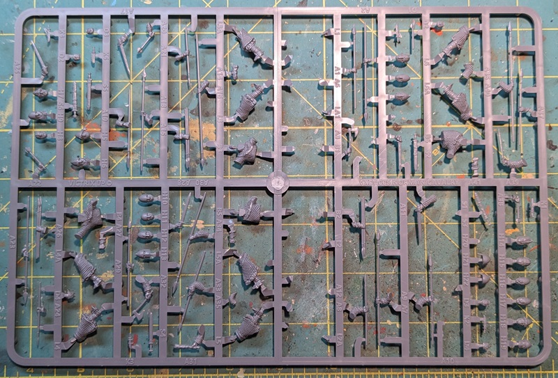Victrix Norman Cavalry warrior and weapon sprue