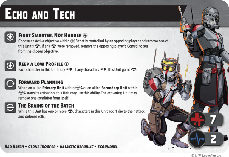 Bad Batch Character Cards. Credit: Atomic Mass Games
