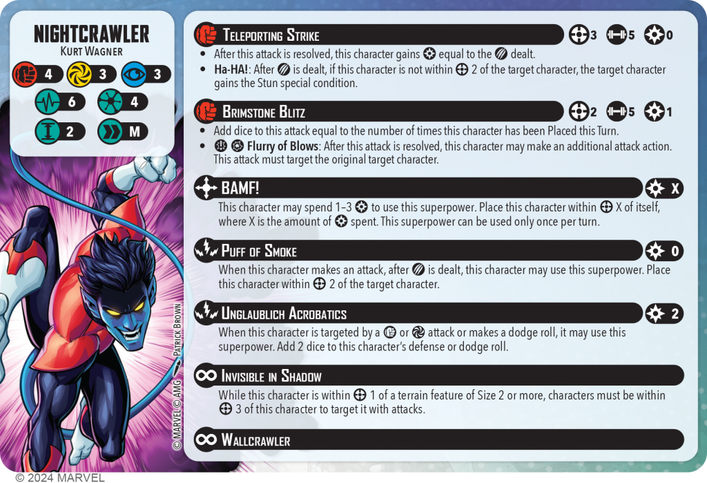 The healthy side of NIghtcrawler's Card