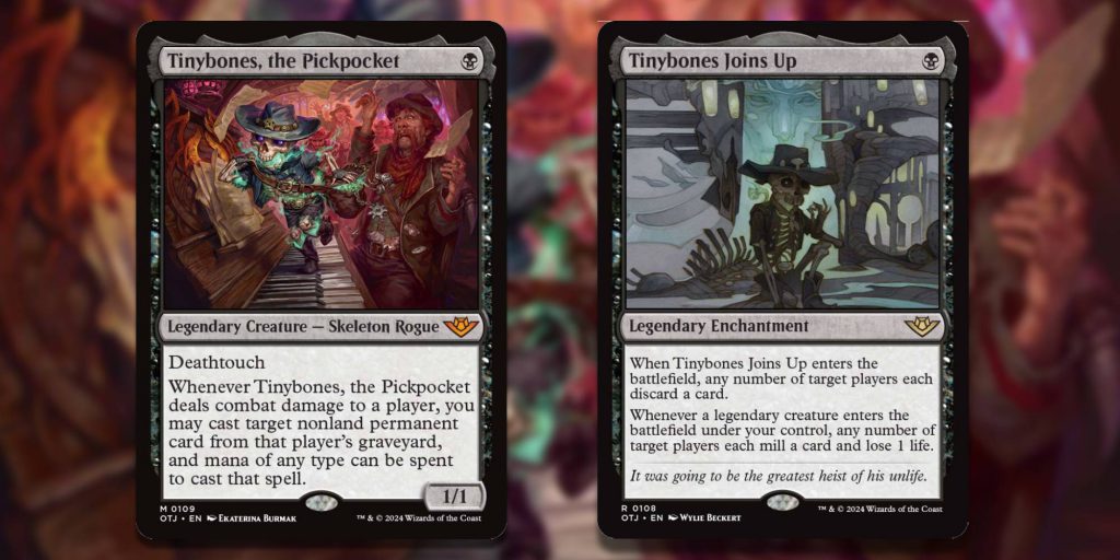 Magic the Gathering Card Tinybones, the Pickpocket and Tinybones Team Up