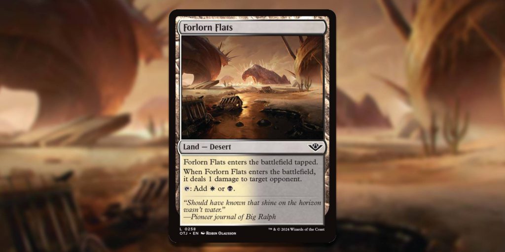 Magic the Gathering card Forlorn Flats