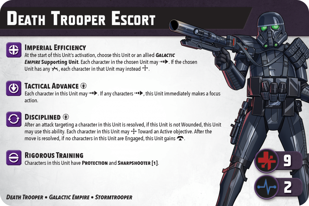 Star Wars: Shatterpoint You Have Something I Want Unit Cards. Credit: Atomic Mass Games