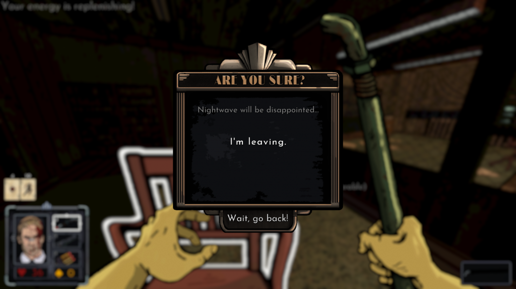 Fallen Aces Exit Text