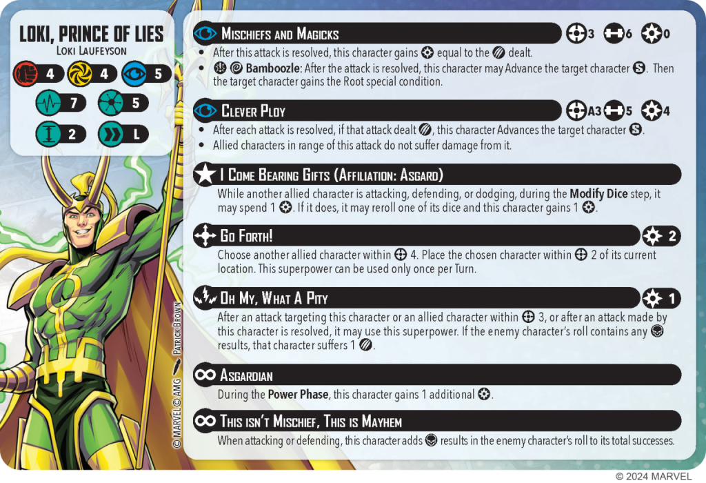 Loki, Prince of Lies Credit Atomic Mass Games