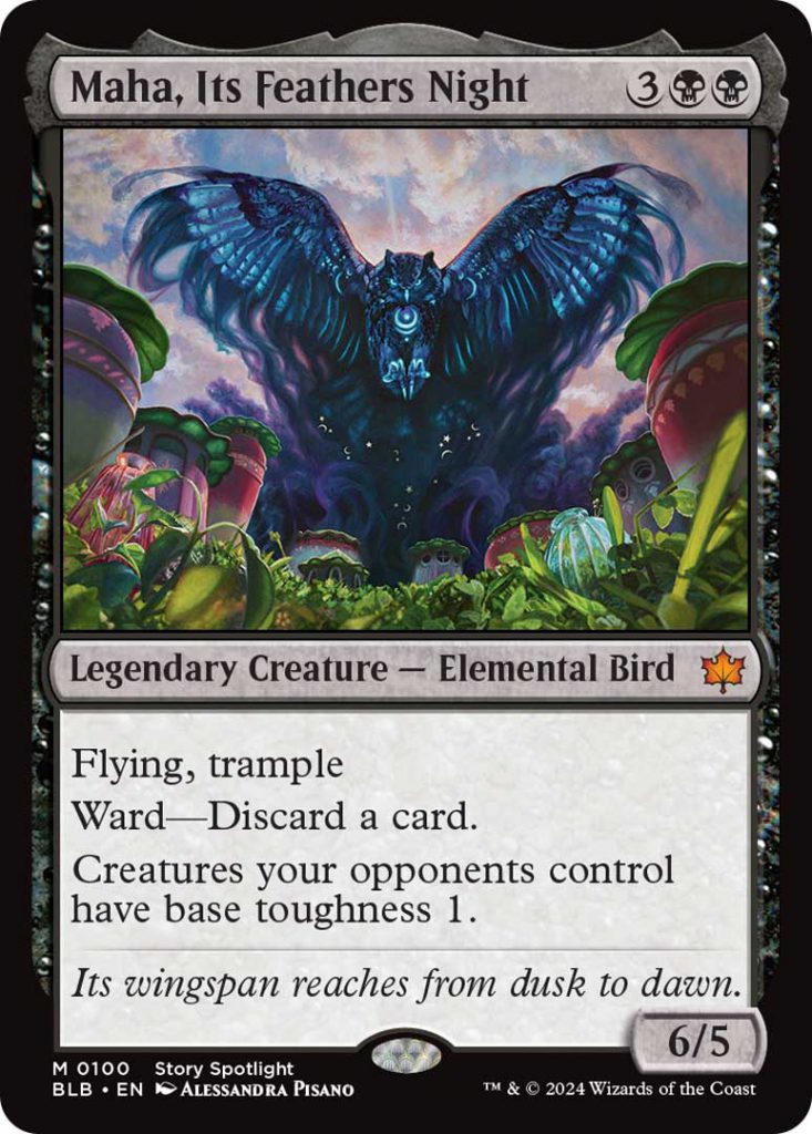 Magic: The Gathering Bloomburrow Maha, Its Feathers Night