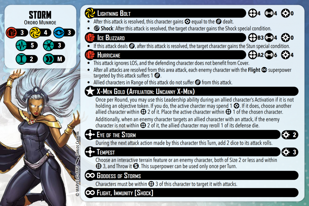 Storm Character Card