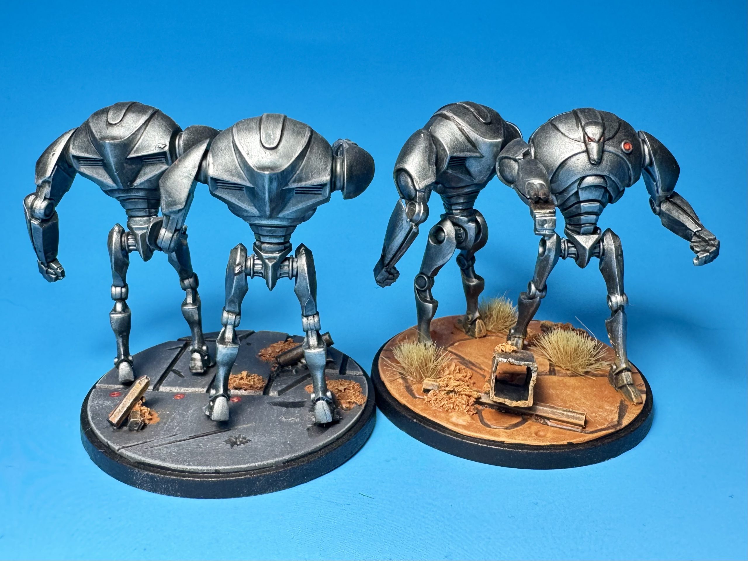 B2 Battle Droids painted for Star Wars: Shatterpoint. Credit: McWhat