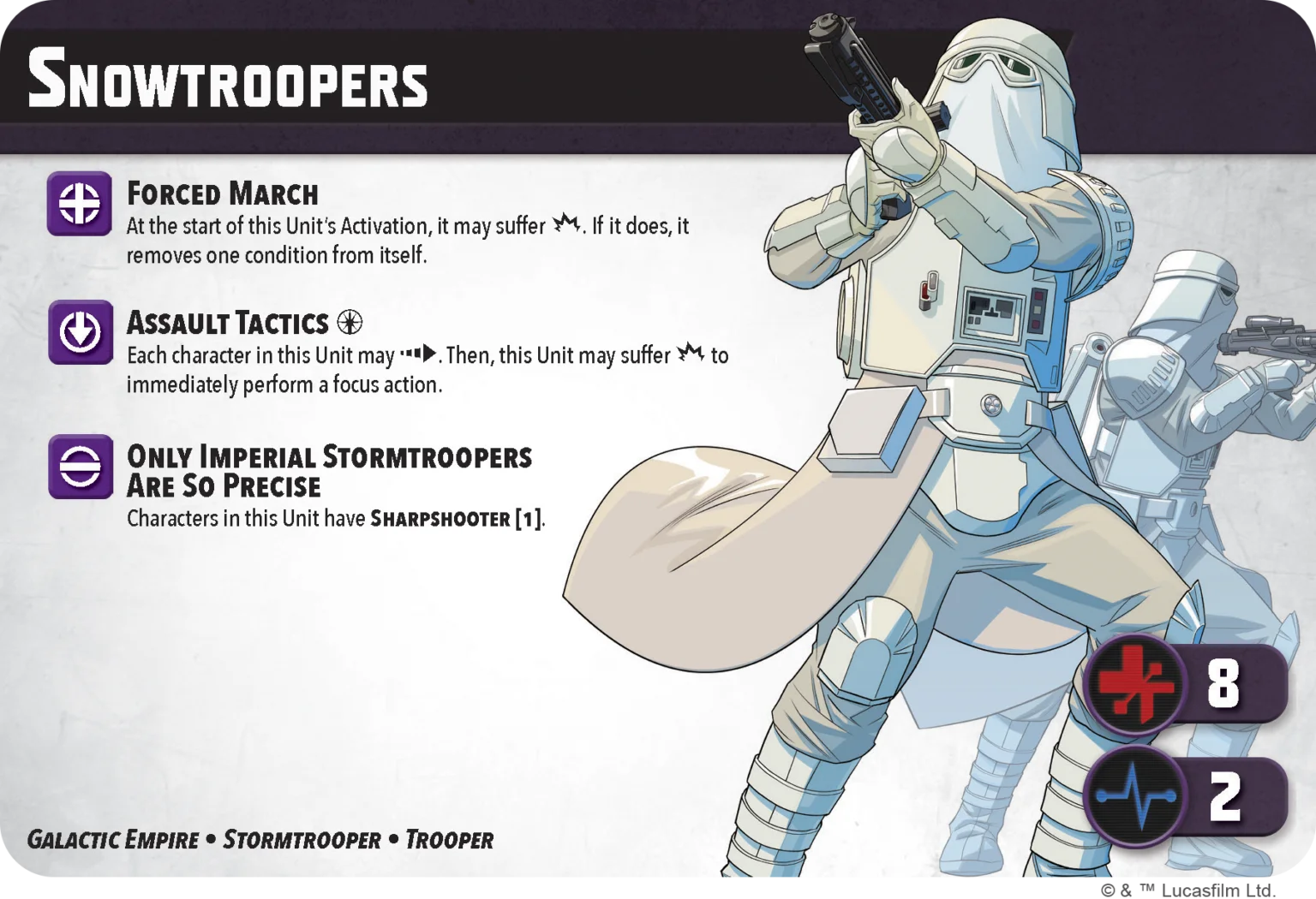 Snowtrooper stat card