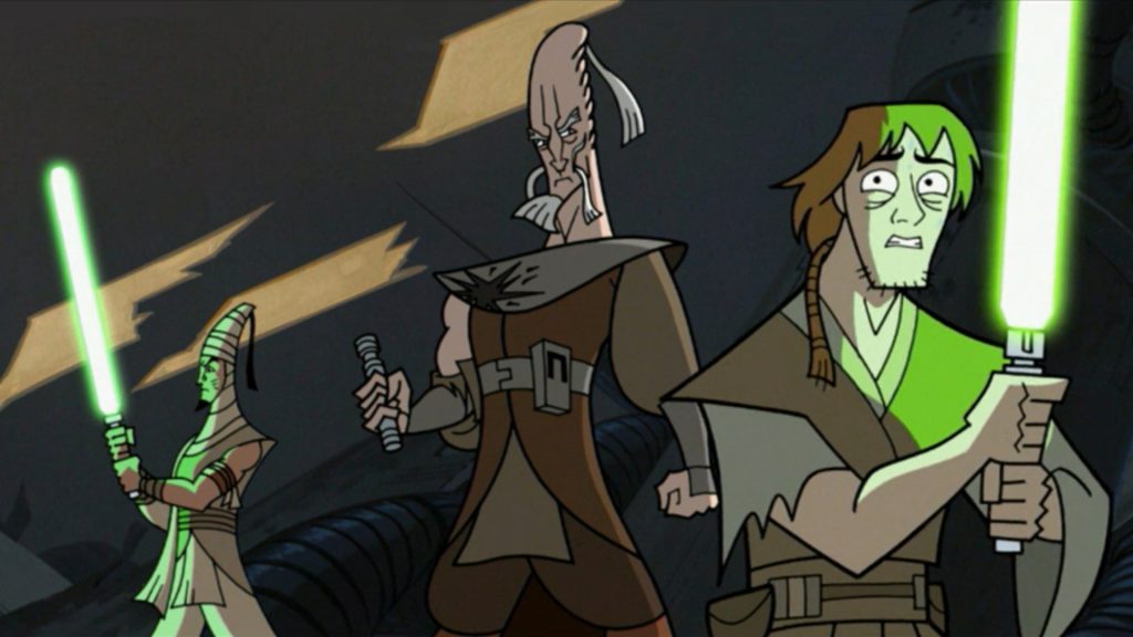 Ki-Adi-Mundi and a Jedi Padawan from Star Wars Clone Wars volume 1