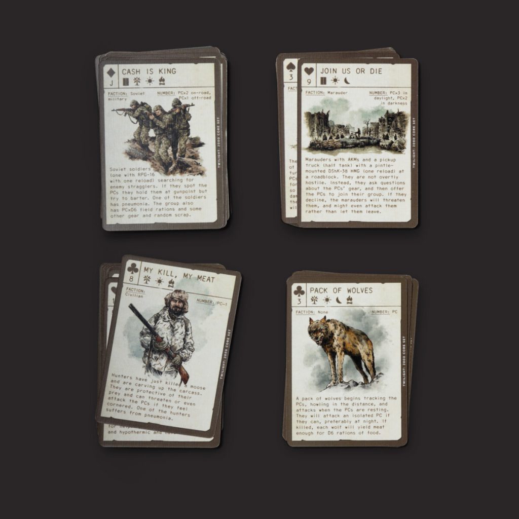 Twilight 2000 encounter cards