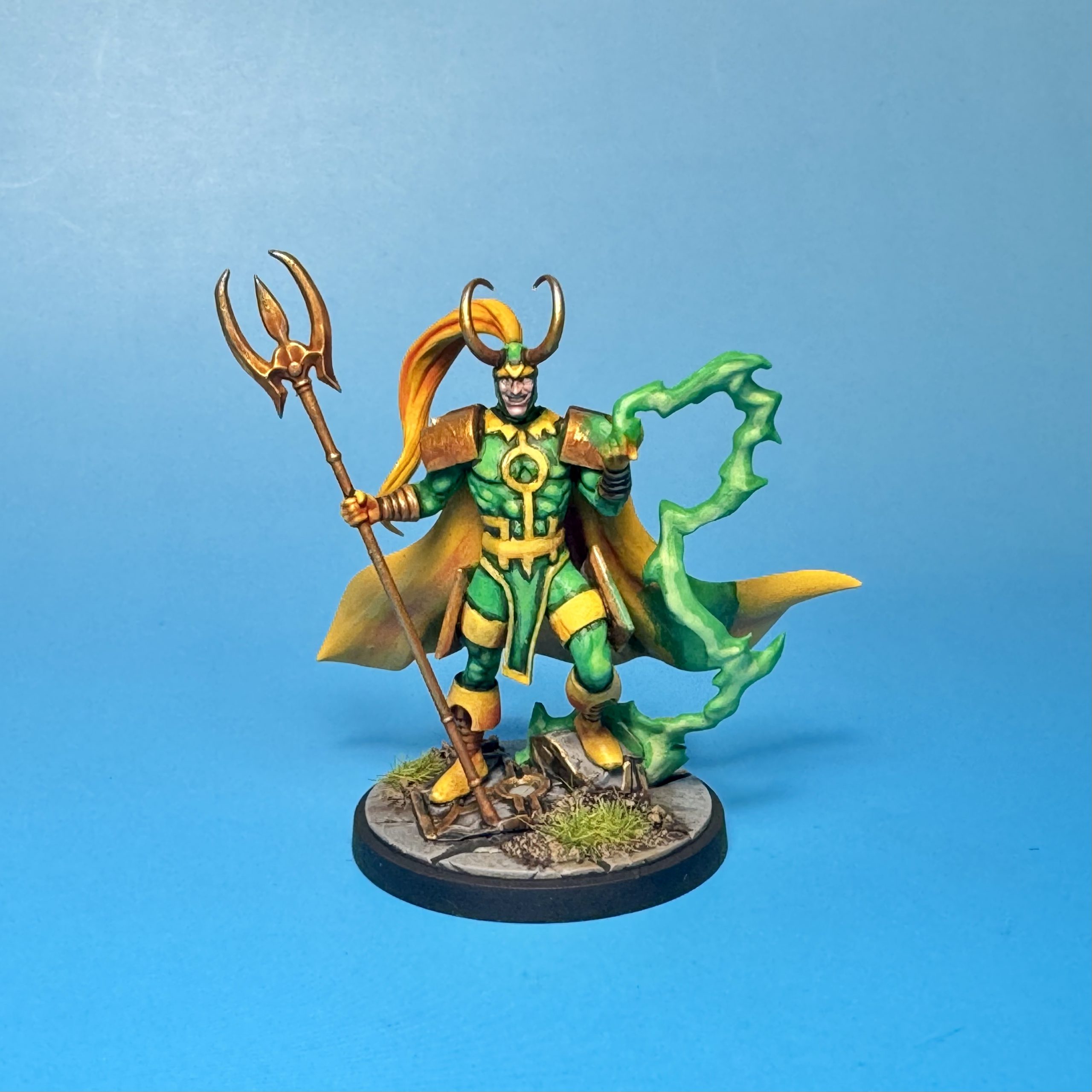 Loki painted for Marvel: Crisis Protocol. Credit: McWhat
