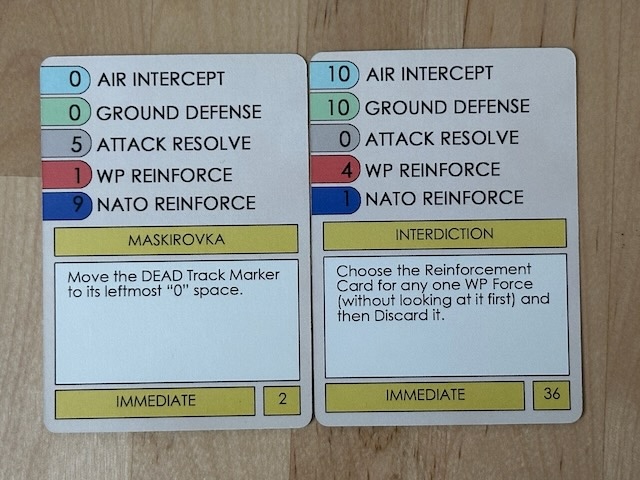 Two cards from NATO Air Commander