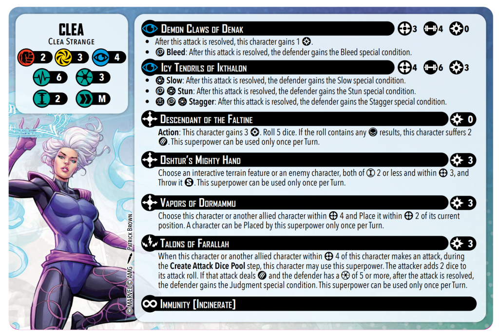 Clea Errata Card