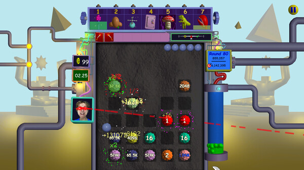 A screenshot of the game Nubby's Number Factory showing a boss fight against Tony
