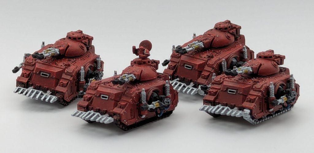 Blood Angels Legions Imperialis Predators - credit Thundercloud