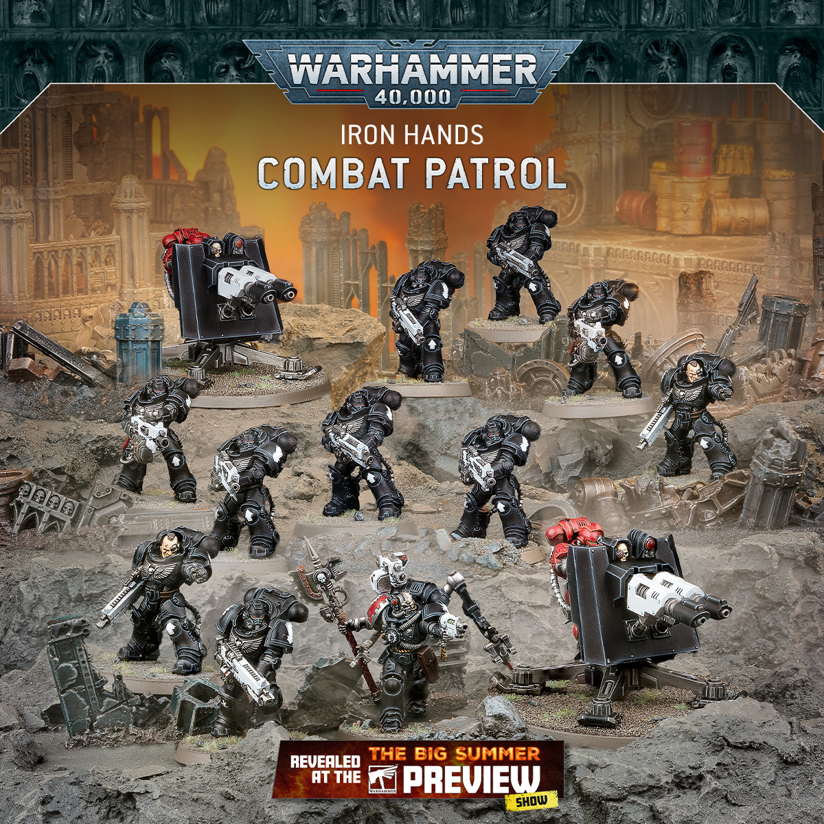 Iron Hands Combat Patrol - credit Warhammer Community - a gift many people will receive from slightly confused grandparents this Christmas