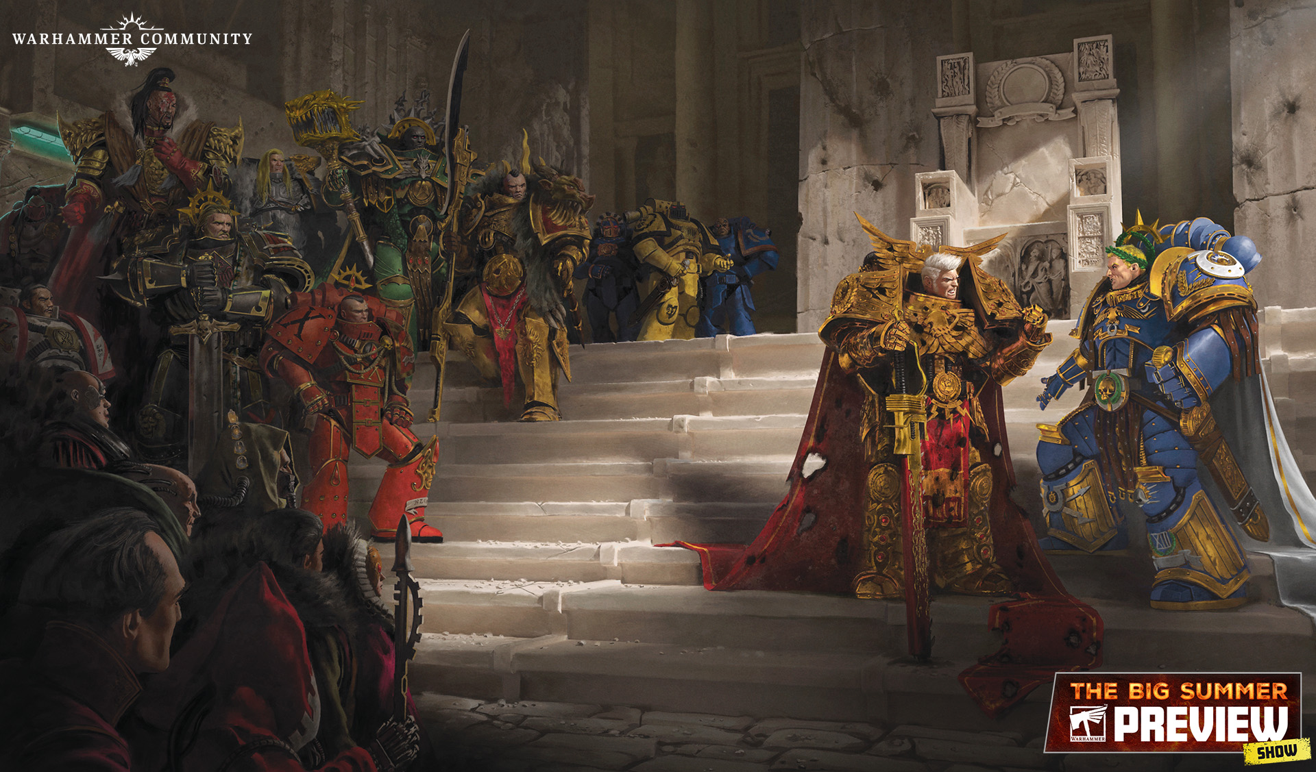 Guilliman reaches the Imperial Palace and asks 'What's up my dudes?' - credit Warhammer Community