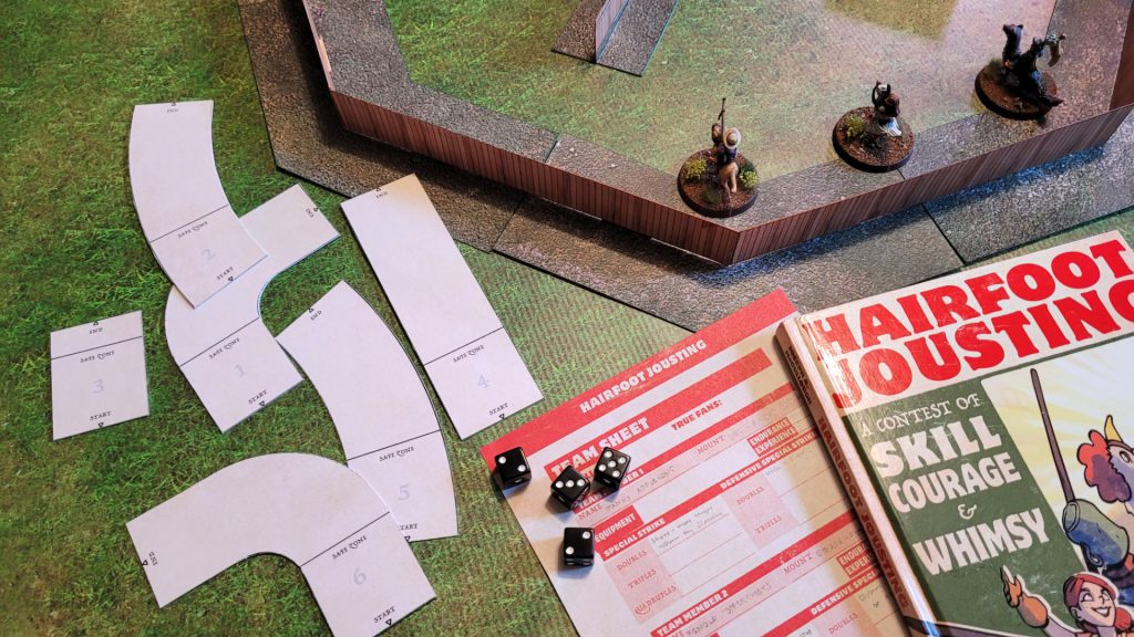 Hairfoot Jousting rule book and movement templates