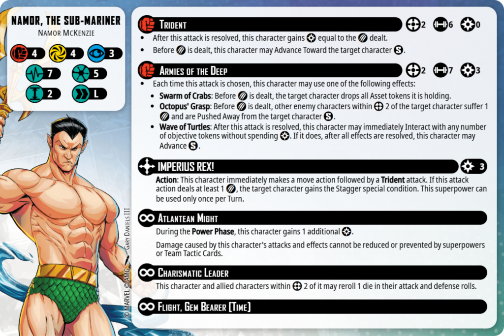 Namor character card MCP