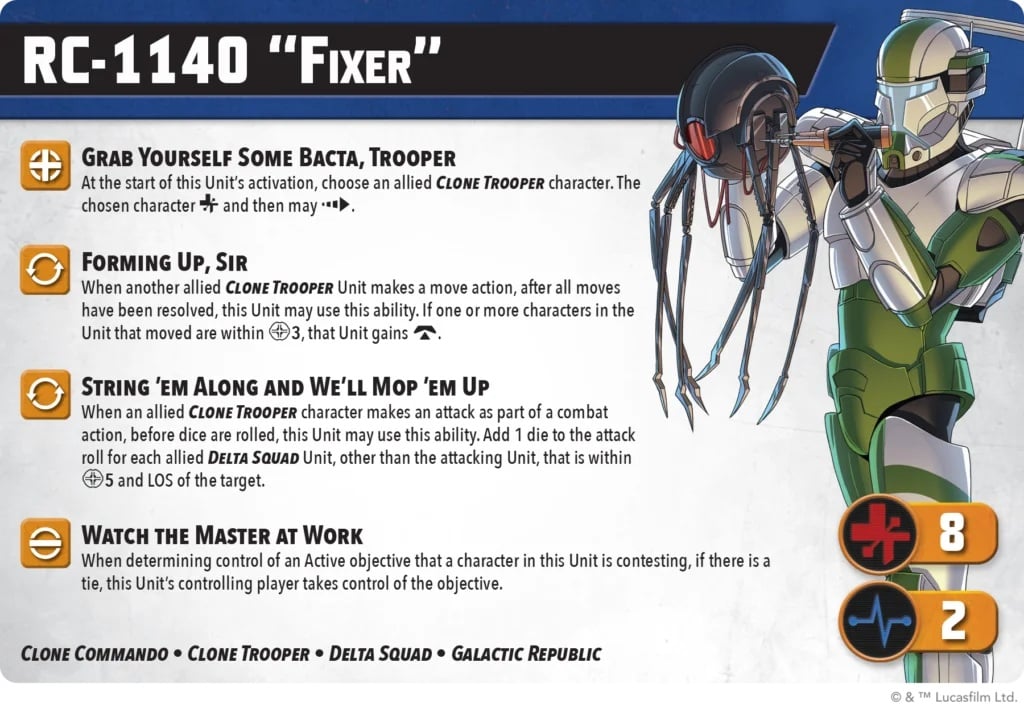 Fixer Character Card