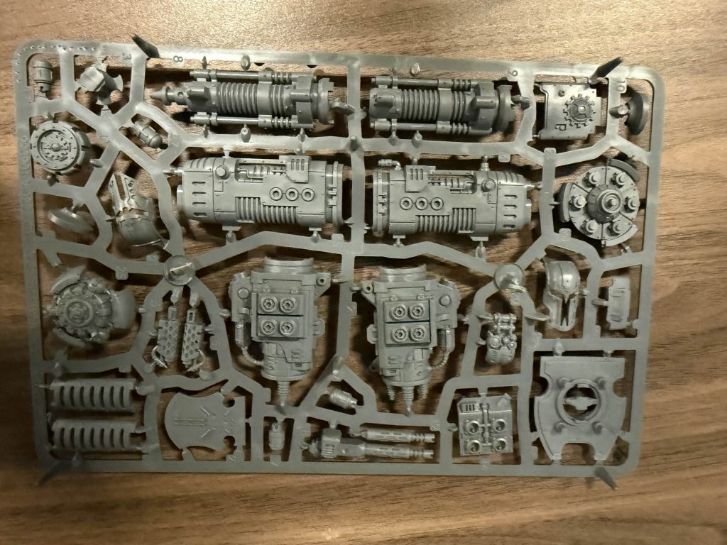 Photo of the new sprue for the Knight Defender kit