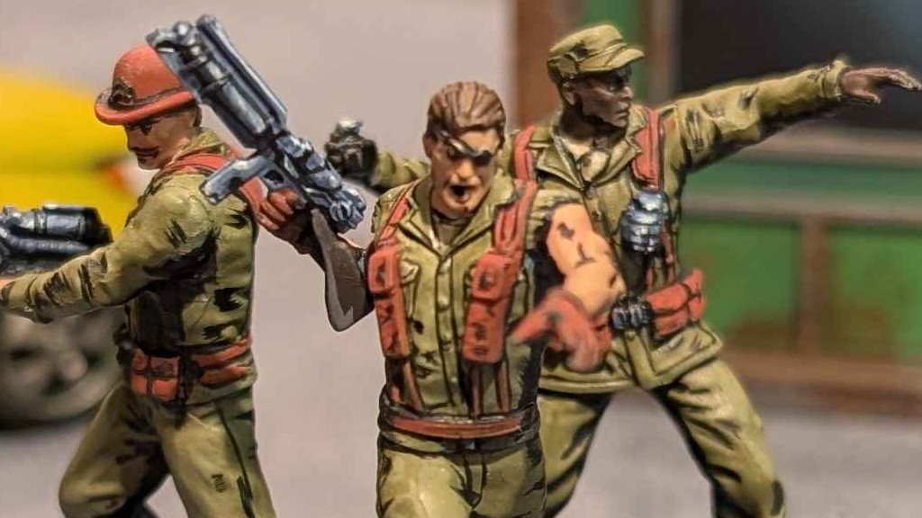 Nick Fury and the Howling Commandos in Marvel Crisis Protocol