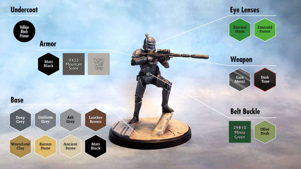 CT-9904 Elite Squad Leader color guide