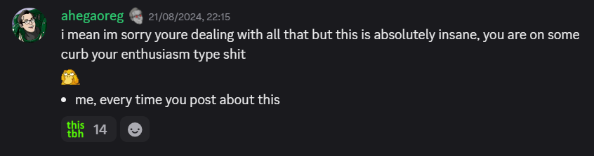 The kind of warm support you can get by joining our patron-only discord