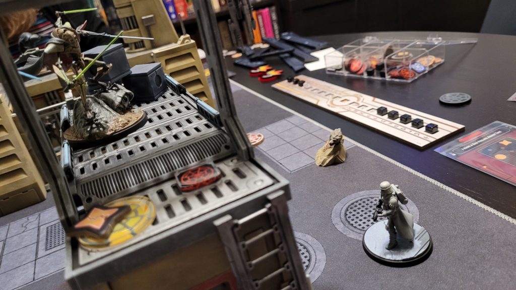 Snowtrooper in a game of Star Wars Shatterpoint