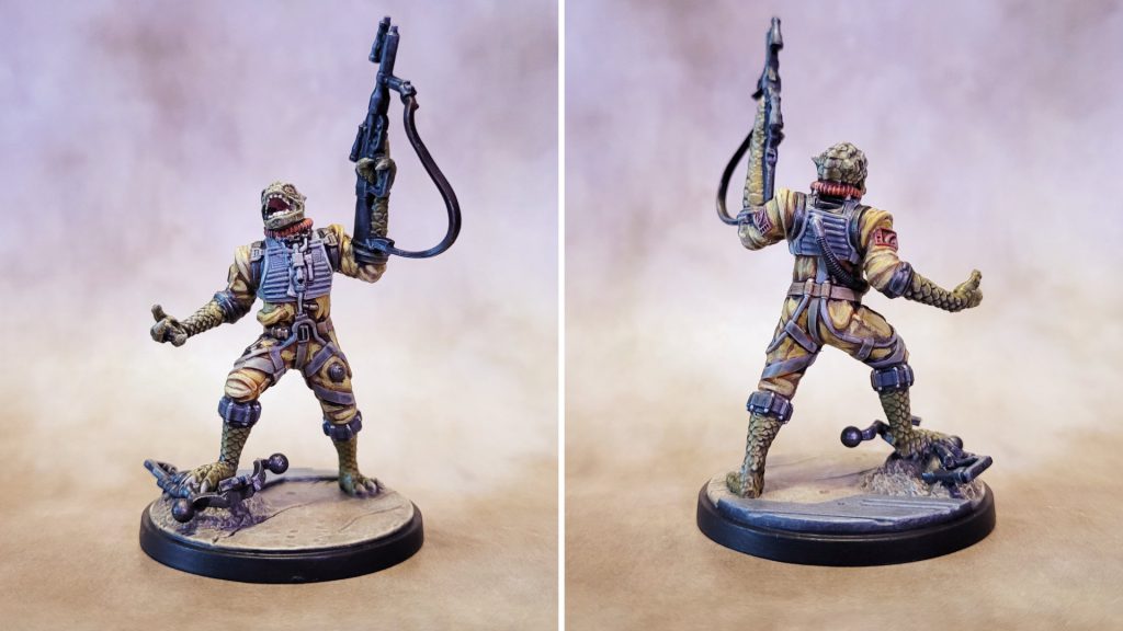 Bossk painted for Star Wars Shatterpoint by Jefferson Powers
