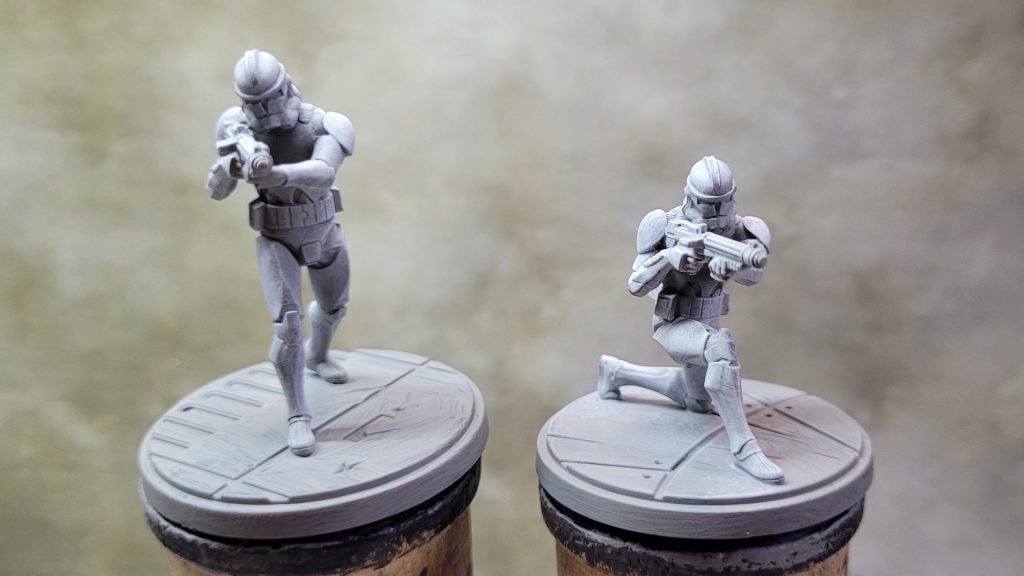 Elite Squad Troopers with light grey primer