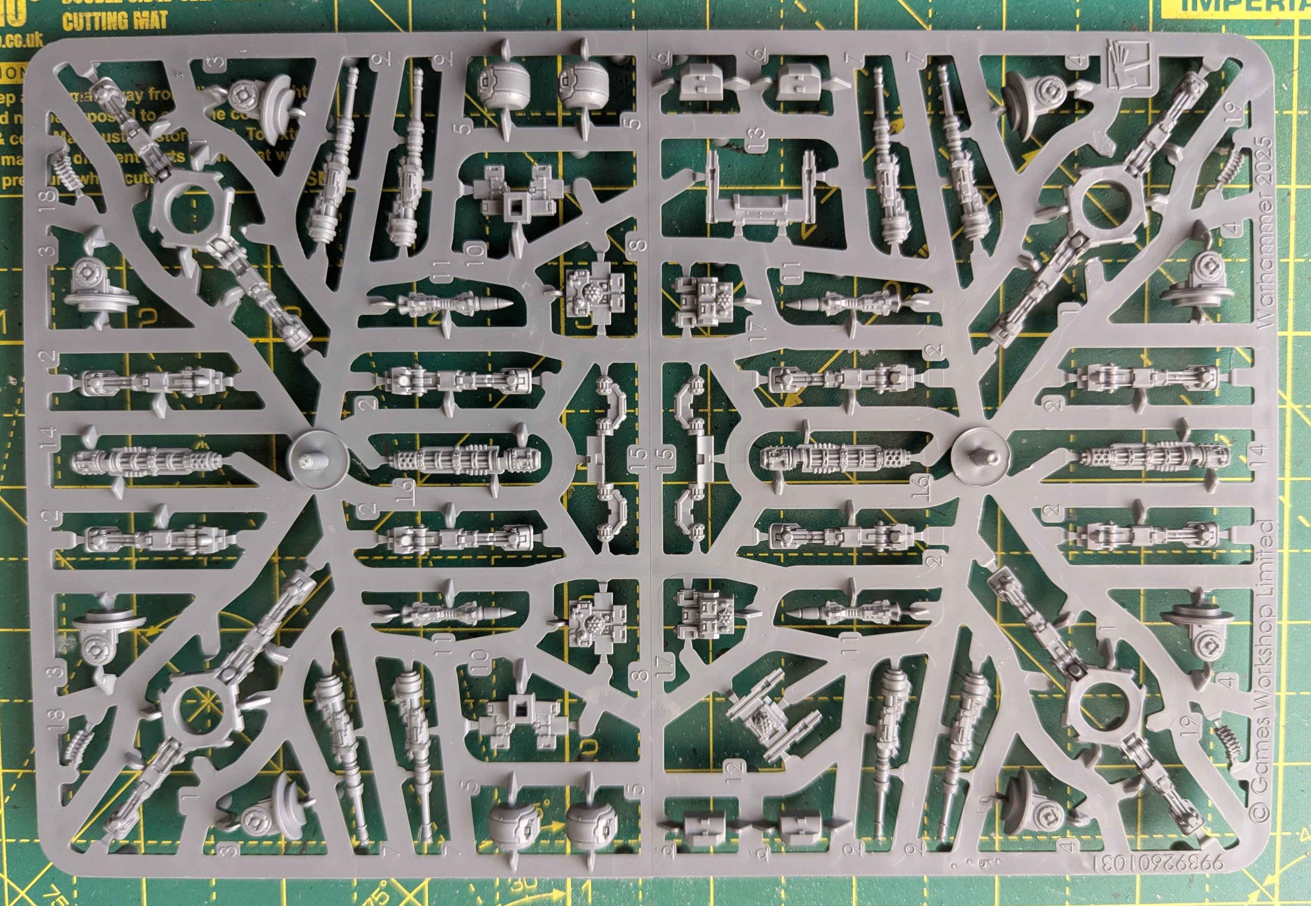Legions Imperialis Araknae Weapons Battery Sprue