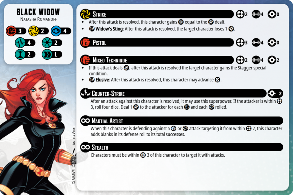 Black Widow Character Card