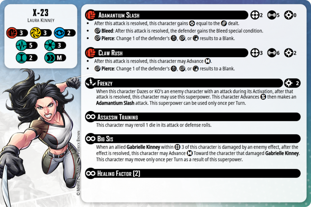 X-23 Character Card