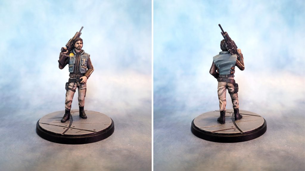 Cassian Andor painted for Star Wars Shatterpoint by Jefferson Powers